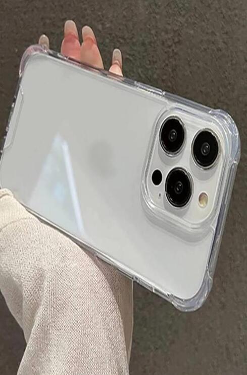 Apple iPhone 14 Pro Max Kılıf Köşeleri Airbagli Kamera Korumalı Silikon