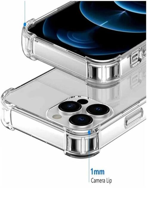 Apple iPhone 14 Pro Max Kılıf Köşeleri Airbagli Kamera Korumalı Silikon