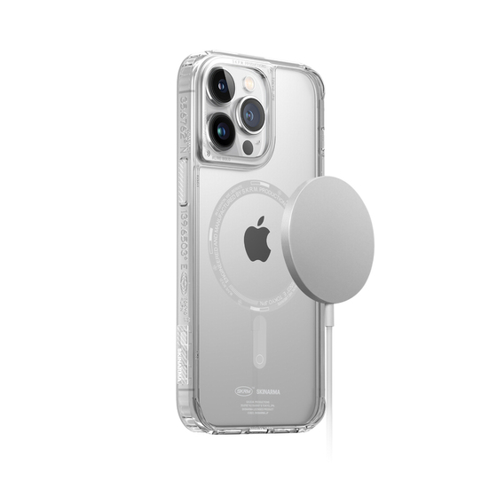 Apple iPhone 14 Pro Max Kılıf SkinArma Şeffaf Airbag Tasarımlı Magsafe Şarj Özellikli Saido Kapak