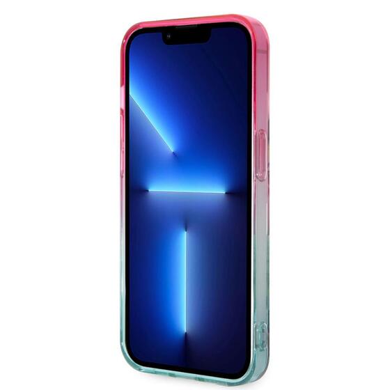 Apple iPhone 14 Pro Max Kılıf U.S. POLO ASSN. Renkli Yaprak Baskılı Dizayn Kapak