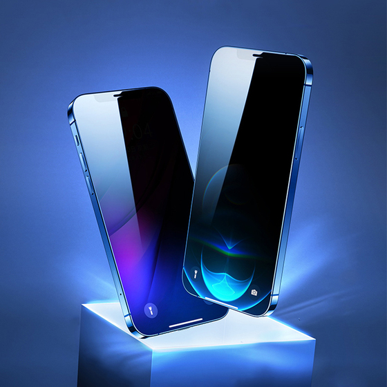 Apple iPhone 14 Pro Max Kolay Uygulama Aparatlı 5D Magic Privacy Glass Hayalet Cam Ekran