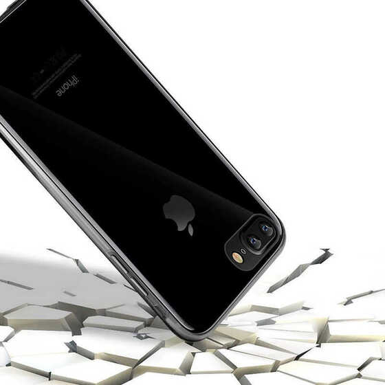 Apple iPhone 7 Plus Kılıf 360 Tam Koruma Şeffaf Silikon