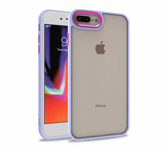 Apple iPhone 7 Plus Kılıf Kamera Korumalı Mat Renkli Silikon