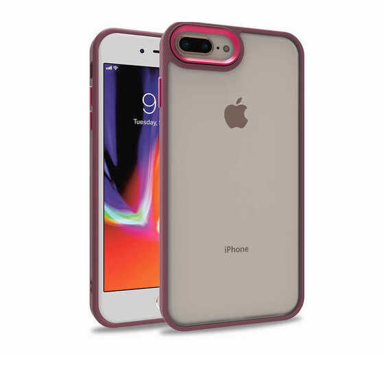 Apple iPhone 7 Plus Kılıf Kamera Korumalı Mat Renkli Silikon