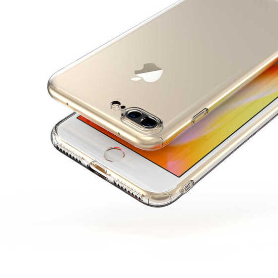 Apple iPhone 7 Plus Kılıf Kamera Korumalı Süper Silikon Kapak