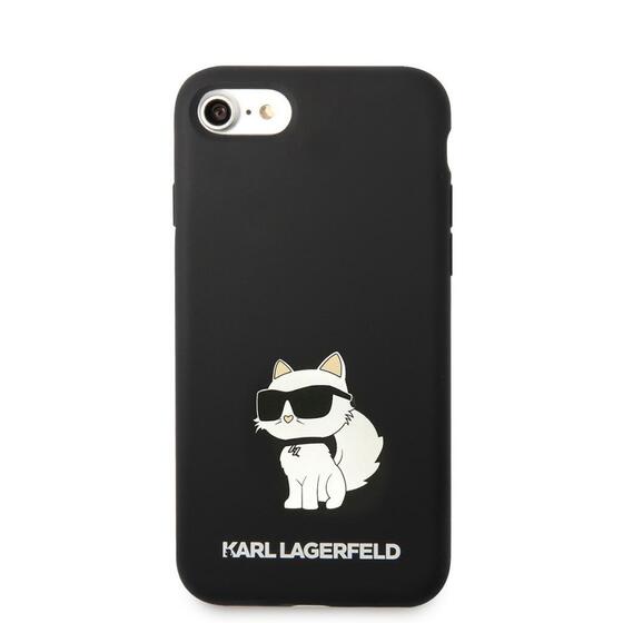 Apple iPhone 8 Kılıf Karl Lagerfeld Silikon Choupette Dizayn Kapak
