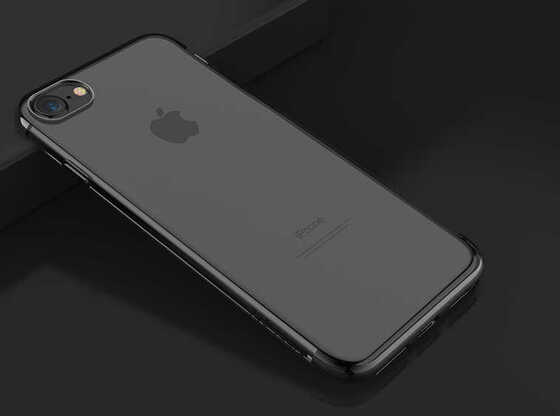Apple iPhone SE 2022 Kılıf İnce Köşeleri Renkli Şeffaf Silikon