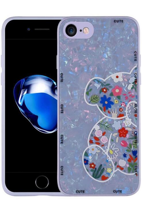 Apple iPhone SE 2022 Kılıf İnce Tasarım Desenli Sert Silikon