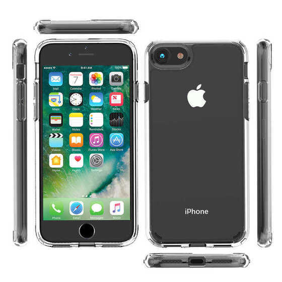 Apple iPhone SE 2022 Kılıf Şeffaf Lüx Ultra Koruma Silikon