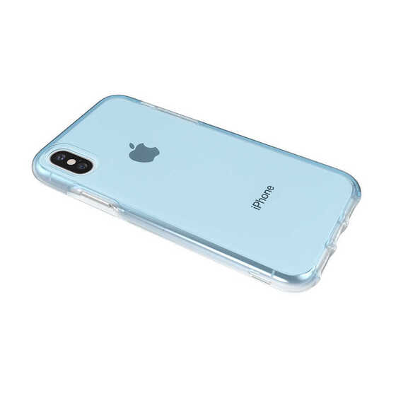 Apple iPhone X Renki Transparan Ice Cube Kapak