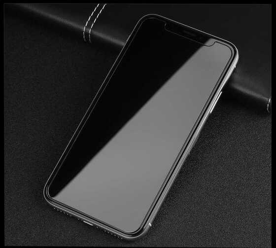 Apple iPhone XR 6.1 ​​​​​​​​​​​​Premium Privacy Ekstra Korumalı Tam Kaplayan Cam Ekran Koruyucu