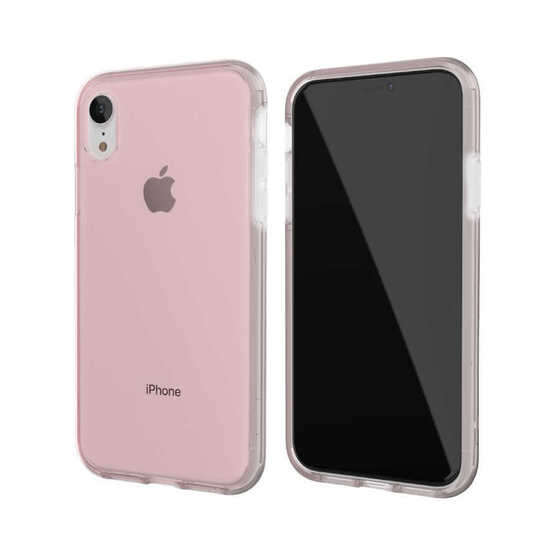 Apple iPhone XR 6.1 Transparan UR Renki Transparan Ice Cube Kapak