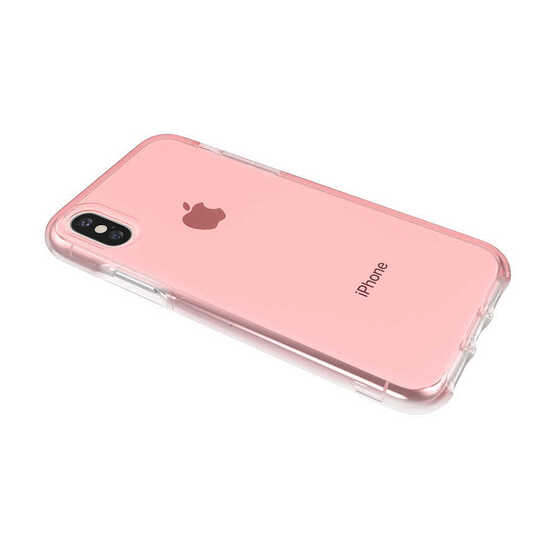 Apple iPhone XS Max 6.5 Transparan UR Renki Transparan Ice Cube Kapak