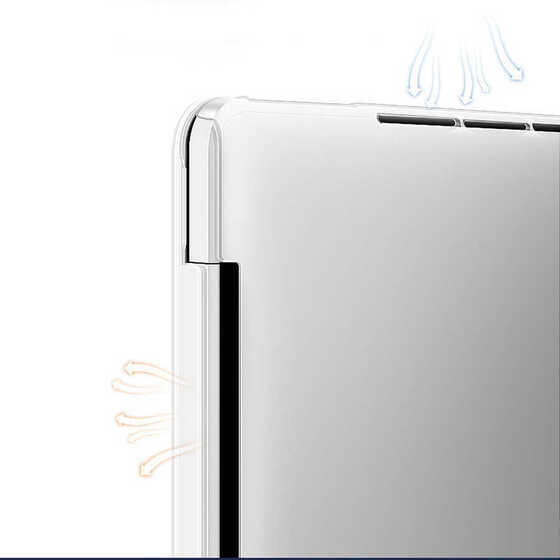 Apple Macbook 13.3' Pro 2020 Wiwu Ultra İnce Sararmayan Şeffaf MacBook Crystal iShield PC Kılıf