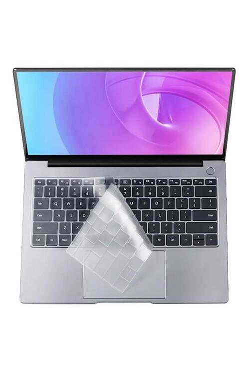 Apple Macbook 13.6' Air 2022 M2 A2681 Klavye Koruyucu Transparan Buzlu Silikon Ped