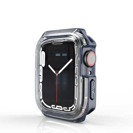Apple Watch 40mm Uyumlu Gard 08 Sert PC + Silikon Kasa Koruyucu