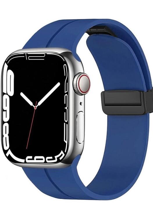 Apple Watch 42mm Manyetik Klipsli Silikon Lüx Kordon