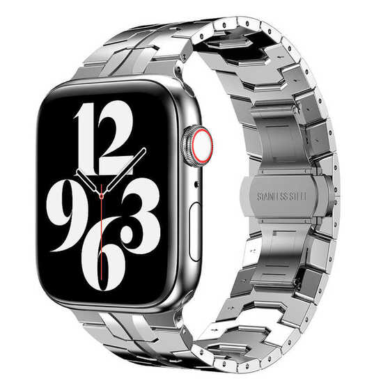 ​​​Apple Watch 44mm KRD-63 Klipsli Lüx Metal Kordon
