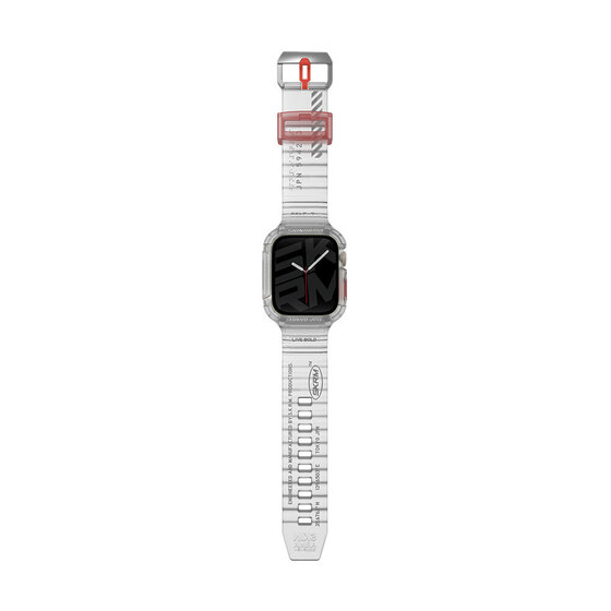 Apple Watch 44mm SkinArma Saido Sert PC Kasa Koruyuculu Silikon Kordon