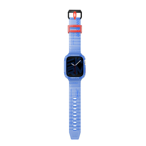 Apple Watch 7 45mm SkinArma Saido Sert PC Kasa Koruyuculu Silikon Kordon