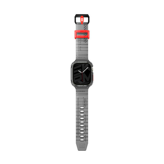 Apple Watch 7 45mm SkinArma Saido Sert PC Kasa Koruyuculu Silikon Kordon