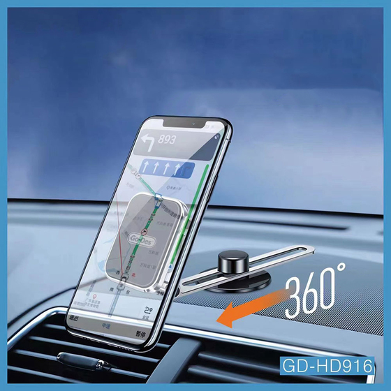 Araba Araç İçi Telefon Tutucu Go Des GD-HD916 Magnetik Dönebilen Torpido Üstü Düz Zemin Tasarım