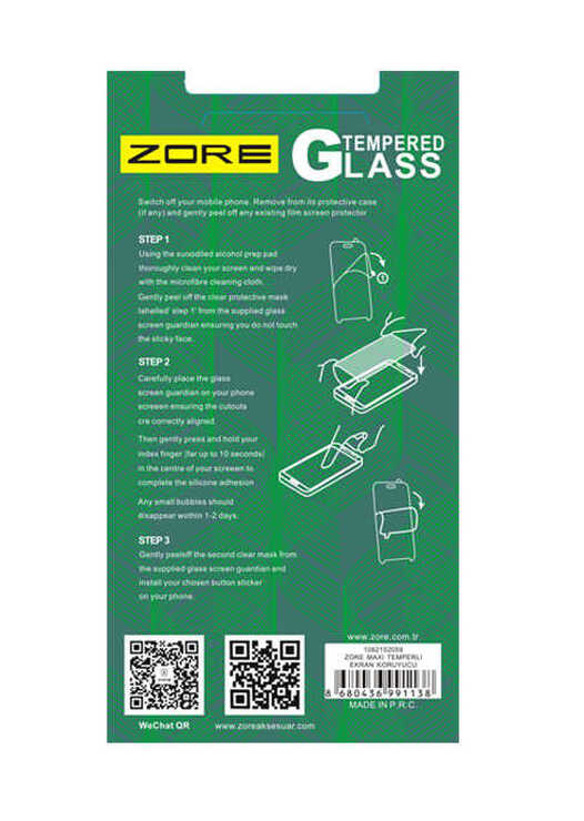 Asus Zenfone Max Pro ZB602KL Zore Maxi Glass Temperli Cam Ekran Koruyucu
