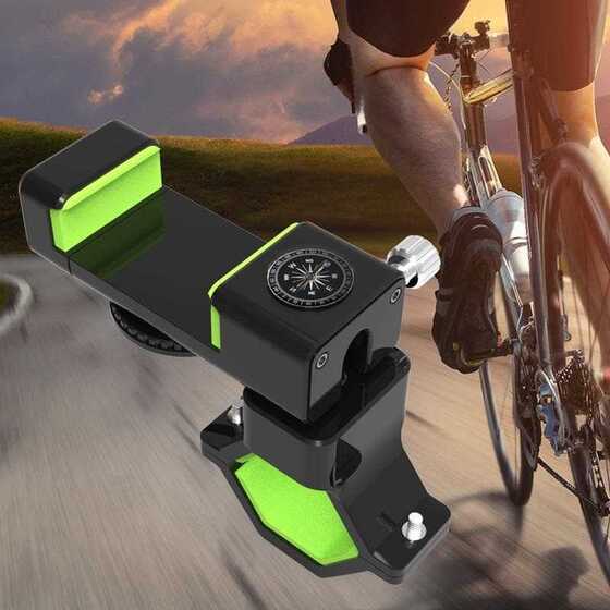 Ayarlanabilir 360 Dönen Antişok Bisiklet Telefon Tutucu