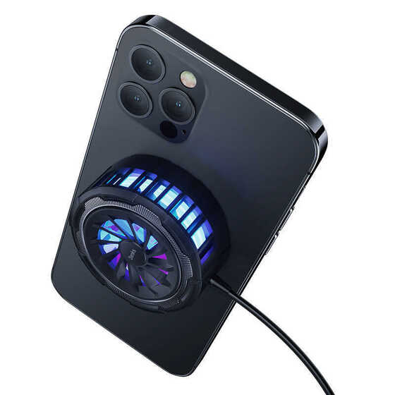 Benks W07 2 in 1 Magnetic RGB Telefon Soğutucu Fan & MagSafe Şarj Aygıtı 15W Kablosuz Şarj Aleti