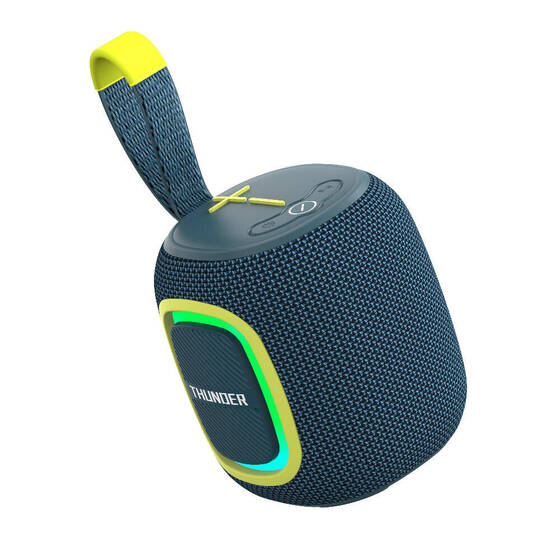 Bluetooth Hoparlör Wiwu P25 RGB Led Işıklı Wireless Bluetooth Speaker 5.3 Hoparlör Mavi