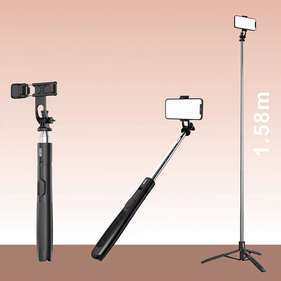Bluetooth Selfie Çubuğu Go Des GD-ST81 Çok Fonksiyonlu Tripod Stand Özellikli 6 Kademeli Teleskopik