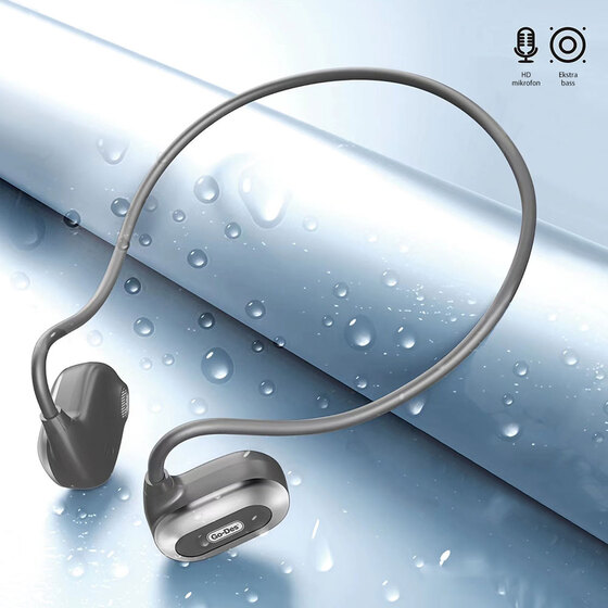 Boyun Askılı Sporcu Bluetooth Kulaklığı Hava İletim Teknolojili Su Geçirmez 1200mAh Go Des GD-EP1030