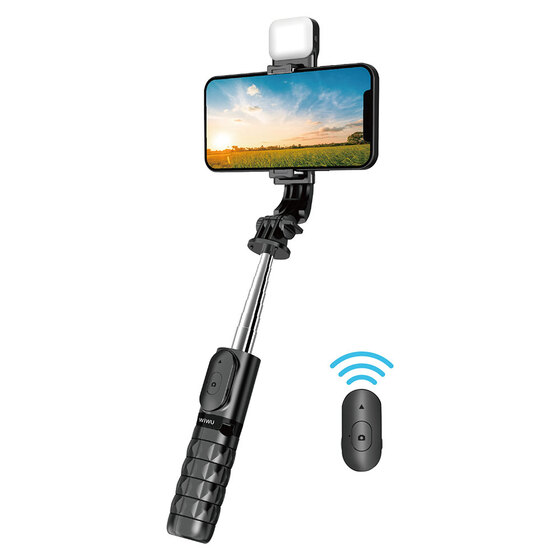 Canlı Yayın Tripod Selfie Çubuğu Wiwu Wi-SE002 Çok Fonksiyonlu Işıklı Sabitleyici