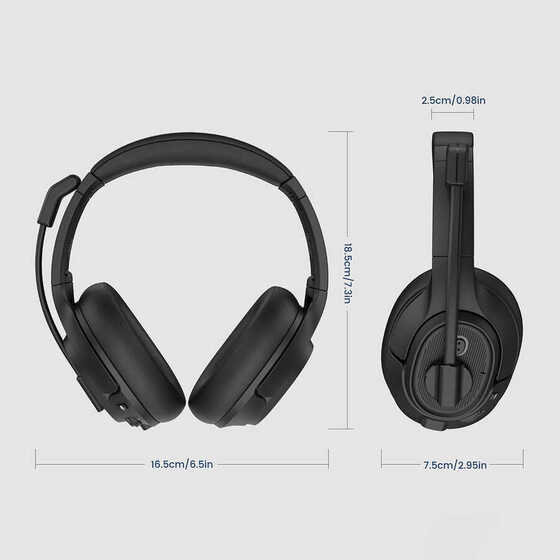 Eksa H2 Mikrofonlu Ayarlanabilir Başlıklı Kulak Üstü Gürültü Önleyici Bluetooth Kulaklık