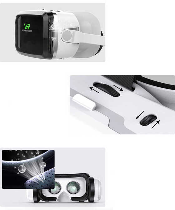 G04BS VR Shinecon IMAX Bluetooth Kulaklık Sanal Gerçeklik Gözlüğü