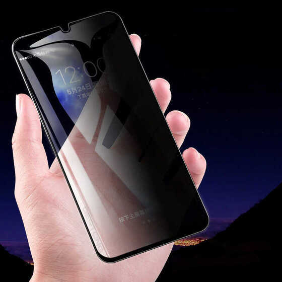 Galaxy A01 New 5D Privacy Hayalet Cam Ekran Koruyucu