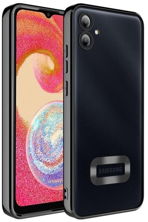 Galaxy A04E Kılıf Köşeleri Renkli Şeffaf Kamera Korumalı Silikon Luxury Kapak
