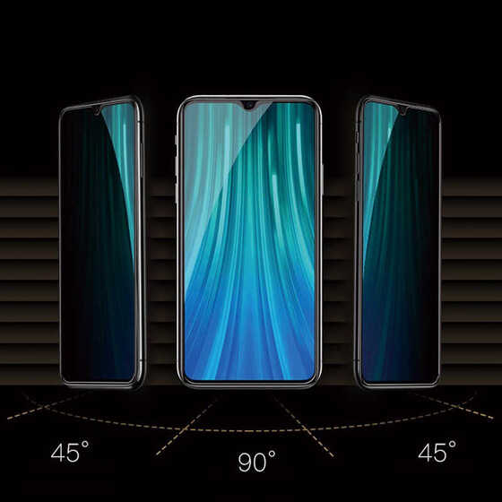 Galaxy A12 Zore New 5D Privacy Temperli Hayalet Ekran Koruyucu