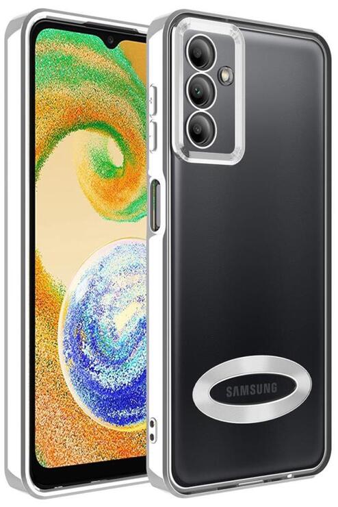 Galaxy A14 Kılıf Köşeleri Renkli Şeffaf Kamera Korumalı Silikon Luxury Kapak
