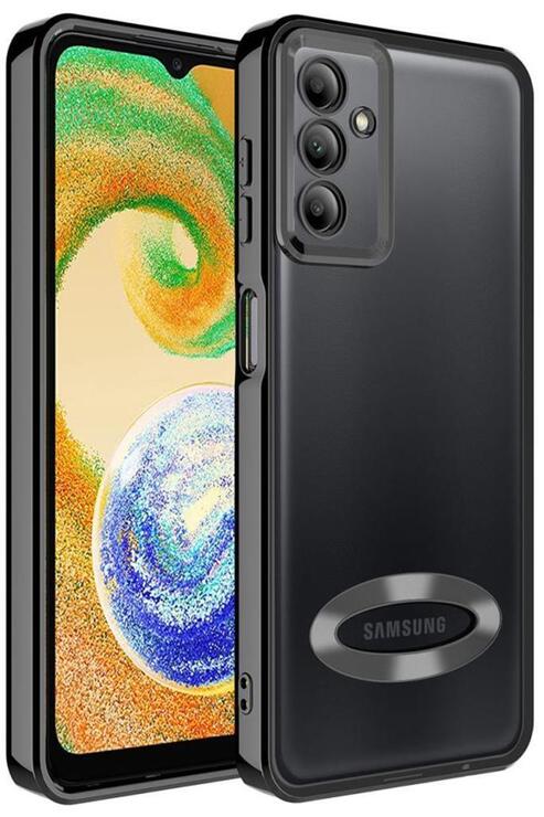 Galaxy A14 Kılıf Köşeleri Renkli Şeffaf Kamera Korumalı Silikon Luxury Kapak