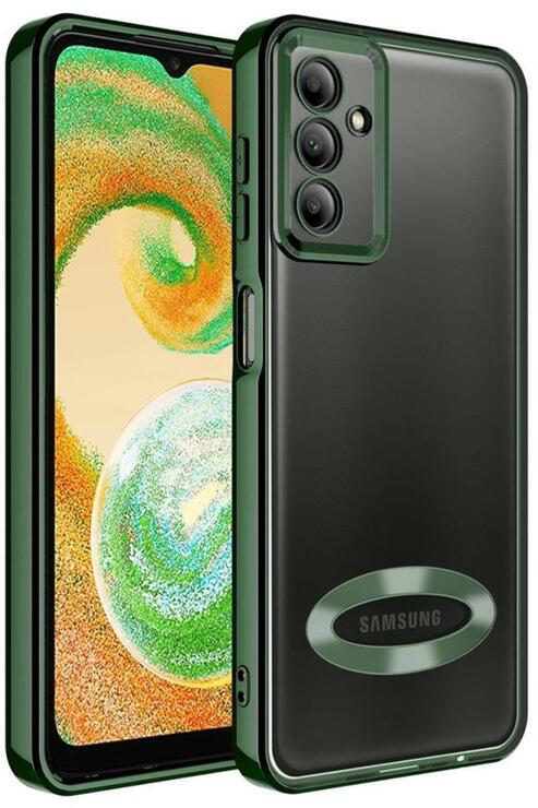 Galaxy A34 Kılıf Köşeleri Renkli Şeffaf Kamera Korumalı Silikon Luxury Kapak