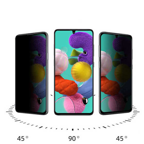 Galaxy A52 Zore New 5D Privacy Temperli Hayalet Ekran Koruyucu