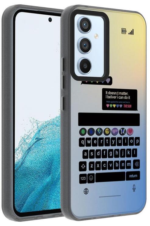 Galaxy A54 Kılıf Desenli Kamera Çerçeveli Sert Dragon Kapak