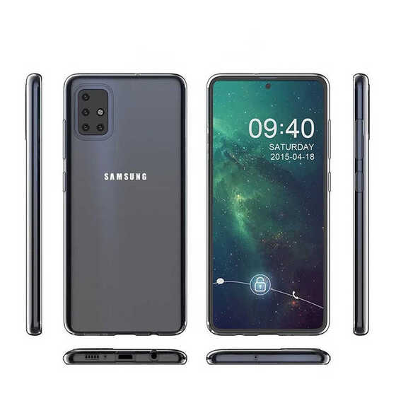 Galaxy A81 Ultra İnce Esnek Sararmaz Şeffaf Süper Silikon Kılıf