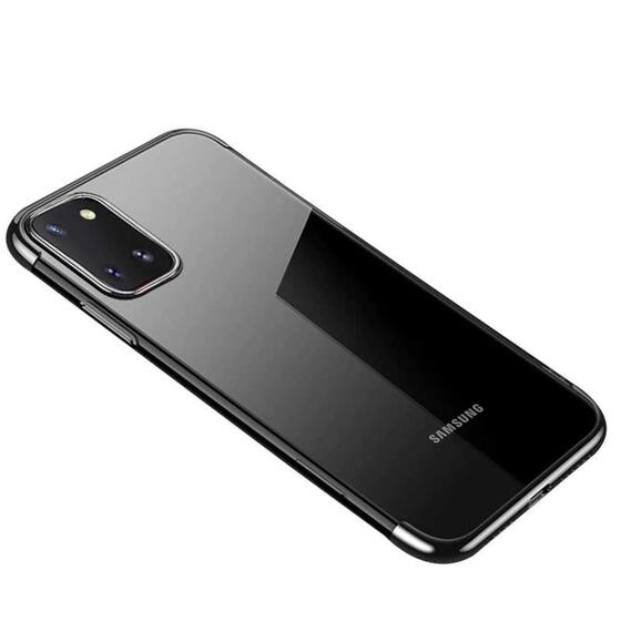 Galaxy Note 10 Lite Köşeleri Renkli Şeffaf Kamera Korumalı Kılıf