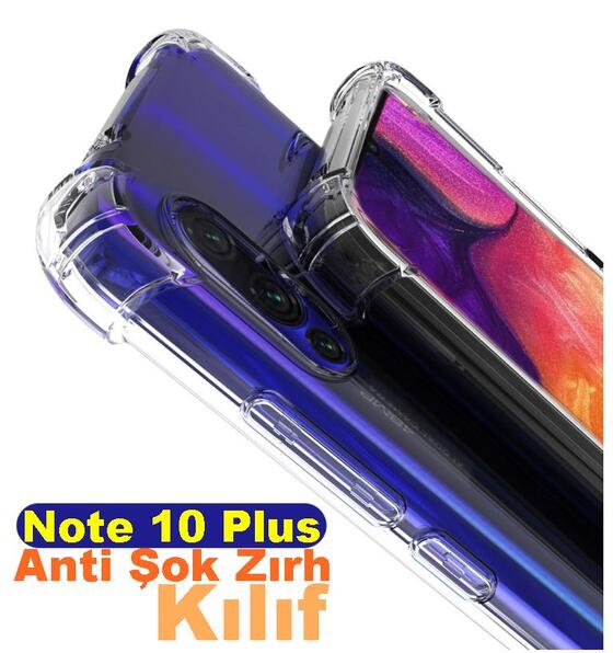 Galaxy Note 10 Plus Anti Shock Şeffaf Kılıf