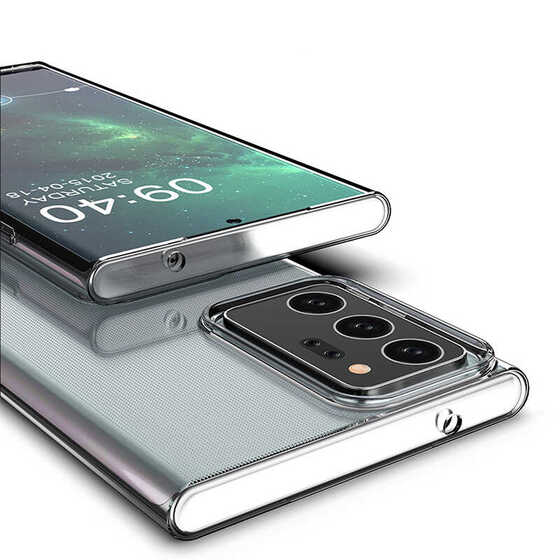 Galaxy Note 20 Ultra Kılıf İnce Esnek Sararmaz Şeffaf Silikon