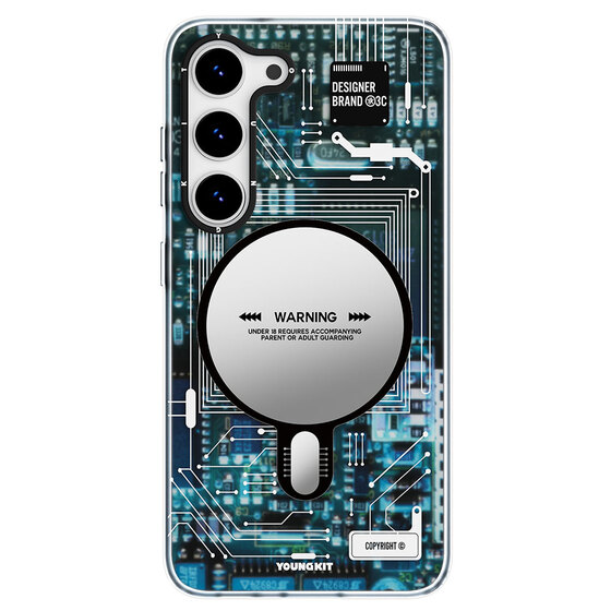 Galaxy S23 Kılıf Magsafe Şarj Özellikli YoungKit Technology Serisi Kapak