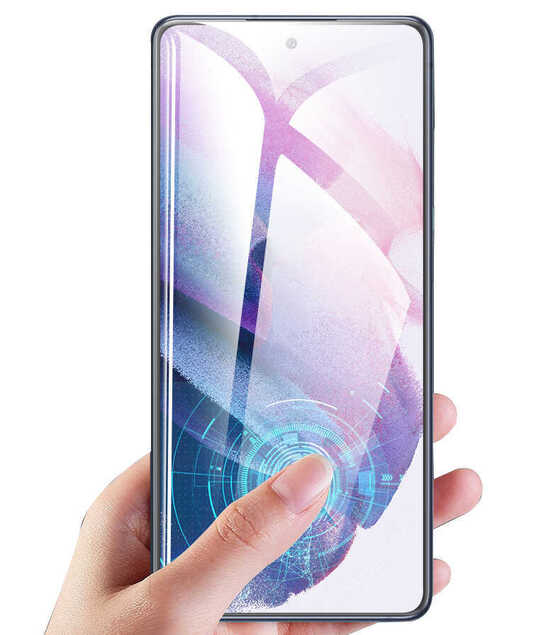 Galaxy S23 Plus Uyumlu Tam Yapışan Eğimli Cam Ekran Koruyucu