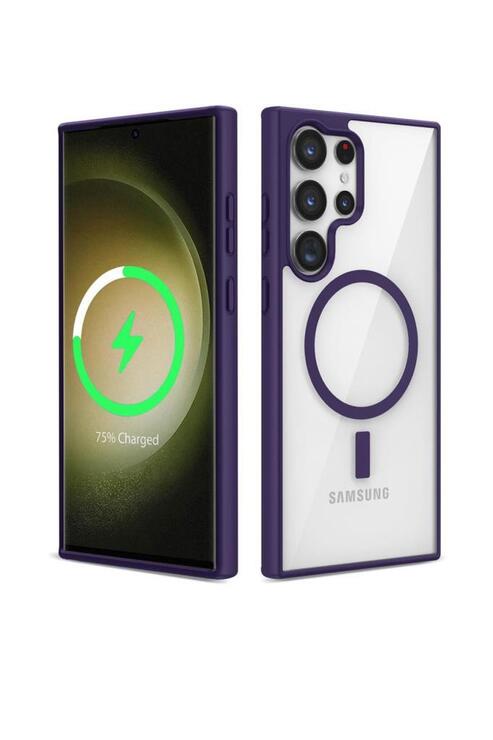 Galaxy S23 Ultra Kılıf Magsafe Wireless Şarj Özellikli Silikon Ege Kapak